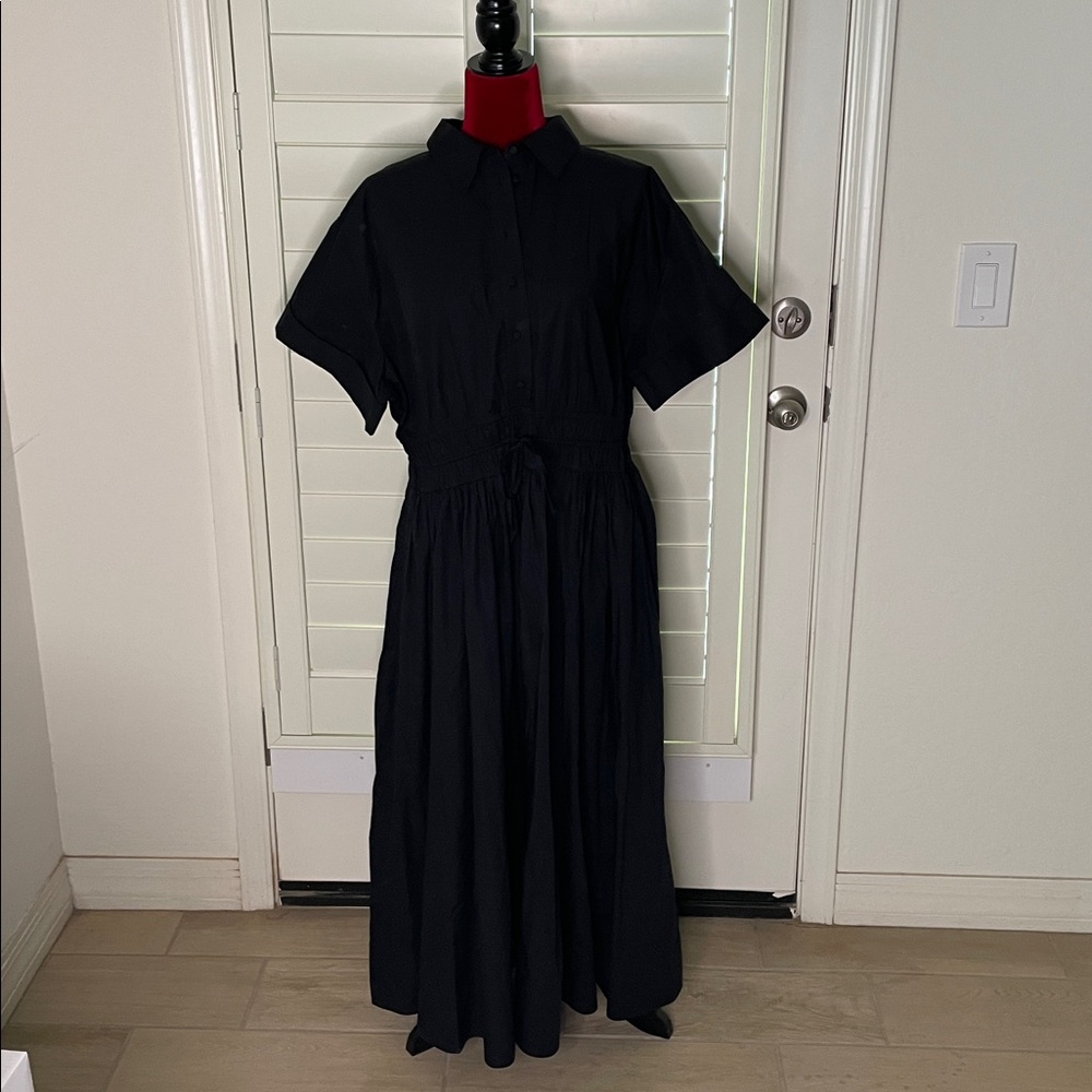 New - never worn J. Crew Black Maxi Dress